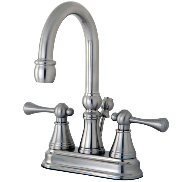 4" Centerset Bathroom Faucet, Brushed Nickel